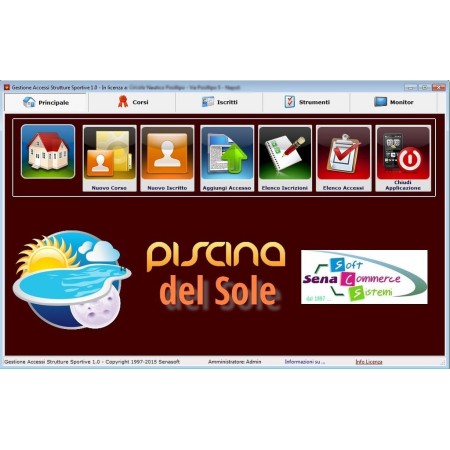 Software gestione e controllo accessi per centri sportivi, circoli, tennis club, piscine